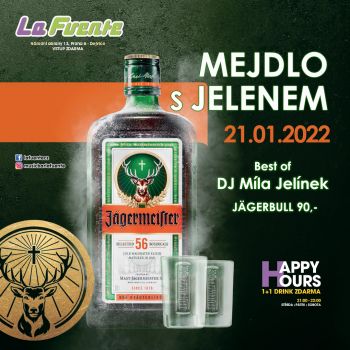Mejdlo s Jelenem & DJ Míla (Happy hours 1+1 drink zdarma)