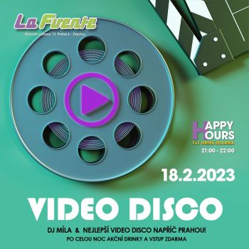 Video Disco - DJ Míla (Happy hours 1+1 drink zdarma)